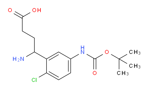 4-amino-4-(5-{[(tert-butoxy)carbonyl]amino}-2-chlorophenyl)butanoic acid