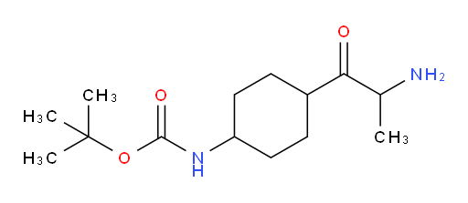 tert-butyl N-[4-(2-aminopropanoyl)cyclohexyl]carbamate