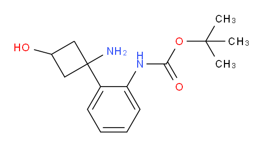 tert-butyl N-[2-(1-amino-3-hydroxycyclobutyl)phenyl]carbamate