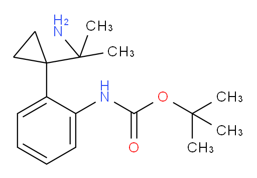 tert-butyl N-{2-[1-(2-aminopropan-2-yl)cyclopropyl]phenyl}carbamate