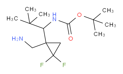 tert-butyl N-{1-[1-(aminomethyl)-2,2-difluorocyclopropyl]-2,2-dimethylpropyl}carbamate