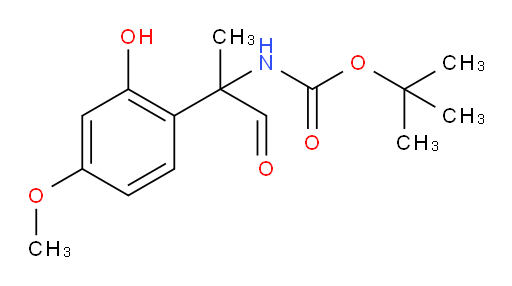 tert-butyl N-[2-(2-hydroxy-4-methoxyphenyl)-1-oxopropan-2-yl]carbamate