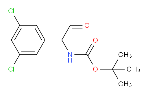 tert-butyl N-[1-(3,5-dichlorophenyl)-2-oxoethyl]carbamate