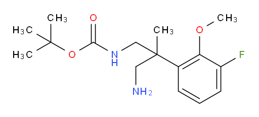 tert-butyl N-[3-amino-2-(3-fluoro-2-methoxyphenyl)-2-methylpropyl]carbamate