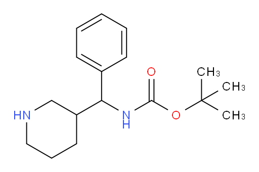 tert-butyl N-[phenyl(piperidin-3-yl)methyl]carbamate