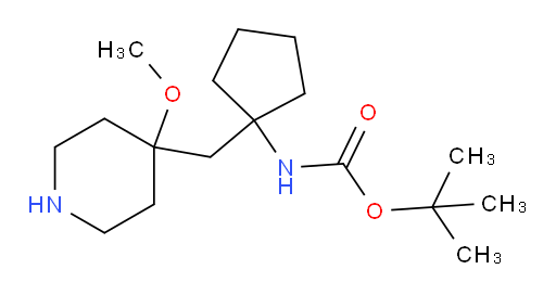 tert-butyl N-{1-[(4-methoxypiperidin-4-yl)methyl]cyclopentyl}carbamate