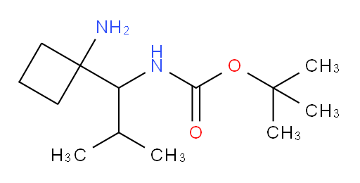 tert-butyl N-[1-(1-aminocyclobutyl)-2-methylpropyl]carbamate