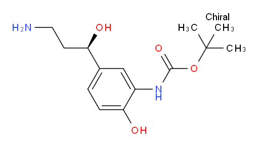 tert-butyl N-{5-[(1R)-3-amino-1-hydroxypropyl]-2-hydroxyphenyl}carbamate