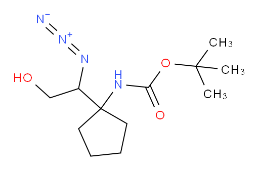 tert-butyl N-[1-(1-azido-2-hydroxyethyl)cyclopentyl]carbamate