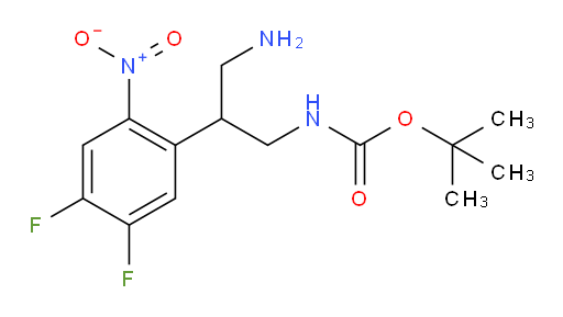 tert-butyl N-[3-amino-2-(4,5-difluoro-2-nitrophenyl)propyl]carbamate