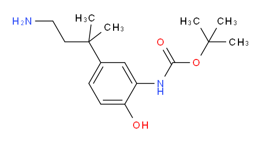 tert-butyl N-[5-(4-amino-2-methylbutan-2-yl)-2-hydroxyphenyl]carbamate