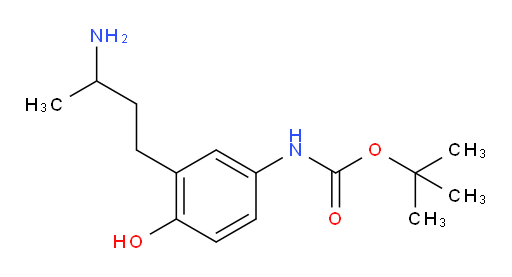 tert-butyl N-[3-(3-aminobutyl)-4-hydroxyphenyl]carbamate