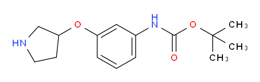 tert-butyl N-[3-(pyrrolidin-3-yloxy)phenyl]carbamate