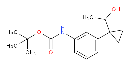 tert-butyl N-{3-[1-(1-hydroxyethyl)cyclopropyl]phenyl}carbamate