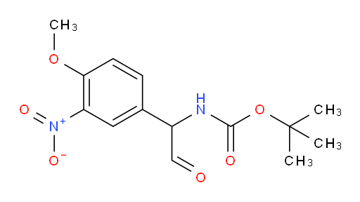 tert-butyl N-[1-(4-methoxy-3-nitrophenyl)-2-oxoethyl]carbamate