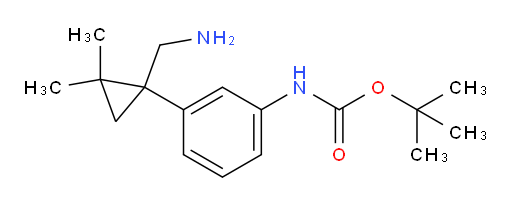 tert-butyl N-{3-[1-(aminomethyl)-2,2-dimethylcyclopropyl]phenyl}carbamate