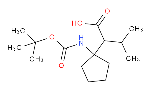 2-(1-{[(tert-butoxy)carbonyl]amino}cyclopentyl)-3-methylbutanoic acid
