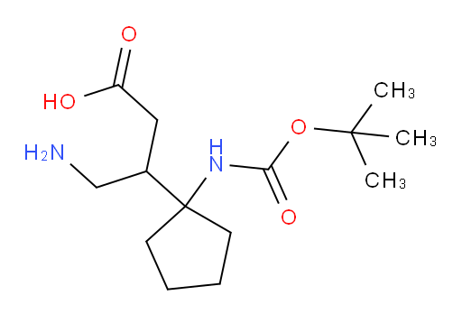 4-amino-3-(1-{[(tert-butoxy)carbonyl]amino}cyclopentyl)butanoic acid