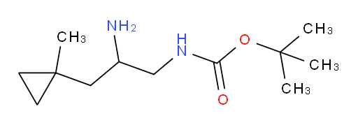 tert-butyl N-[2-amino-3-(1-methylcyclopropyl)propyl]carbamate
