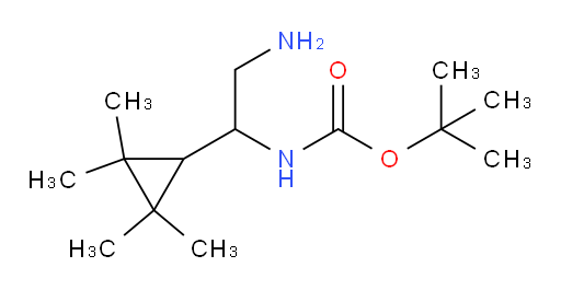 tert-butyl N-[2-amino-1-(2,2,3,3-tetramethylcyclopropyl)ethyl]carbamate