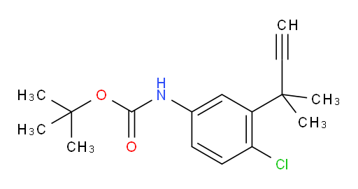 tert-butyl N-[4-chloro-3-(2-methylbut-3-yn-2-yl)phenyl]carbamate