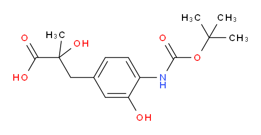 3-(4-{[(tert-butoxy)carbonyl]amino}-3-hydroxyphenyl)-2-hydroxy-2-methylpropanoic acid