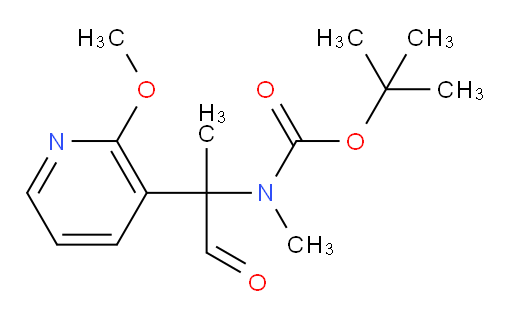 tert-butyl N-[2-(2-methoxypyridin-3-yl)-1-oxopropan-2-yl]-N-methylcarbamate