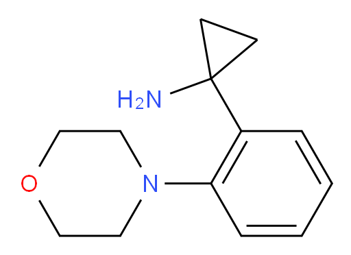 1-[2-(morpholin-4-yl)phenyl]cyclopropan-1-amine