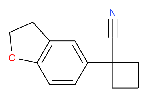 1-(2,3-dihydro-1-benzofuran-5-yl)cyclobutane-1-carbonitrile
