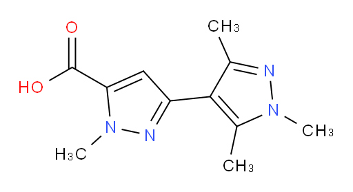 1-methyl-3-(trimethyl-1H-pyrazol-4-yl)-1H-pyrazole-5-carboxylic acid