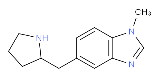 1-methyl-5-[(pyrrolidin-2-yl)methyl]-1H-1,3-benzodiazole