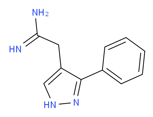 2-(3-phenyl-1H-pyrazol-4-yl)ethanimidamide