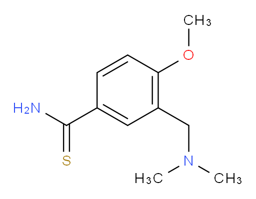 3-[(dimethylamino)methyl]-4-methoxybenzene-1-carbothioamide