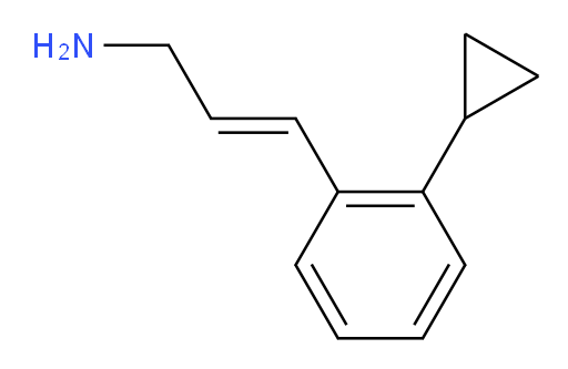 3-(2-cyclopropylphenyl)prop-2-en-1-amine