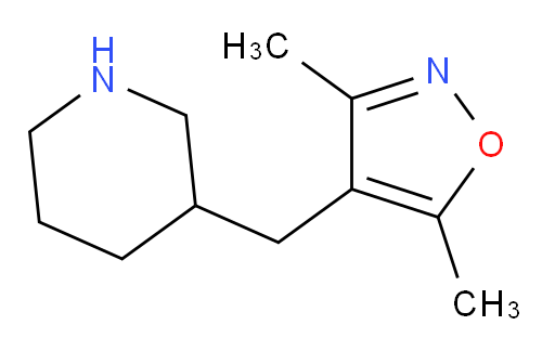 3-[(dimethyl-1,2-oxazol-4-yl)methyl]piperidine