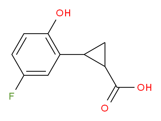 2-(5-fluoro-2-hydroxyphenyl)cyclopropane-1-carboxylic acid