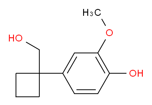 4-[1-(hydroxymethyl)cyclobutyl]-2-methoxyphenol