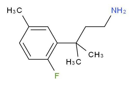 3-(2-fluoro-5-methylphenyl)-3-methylbutan-1-amine