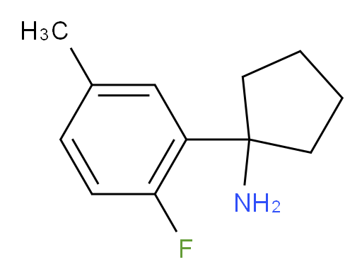 1-(2-fluoro-5-methylphenyl)cyclopentan-1-amine