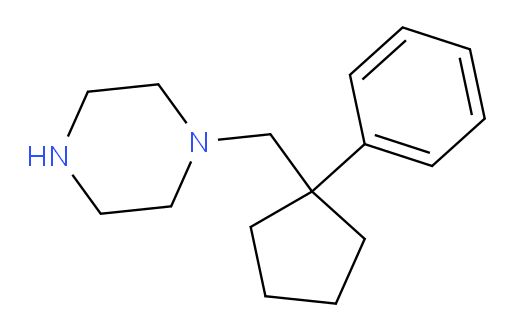 1-[(1-phenylcyclopentyl)methyl]piperazine