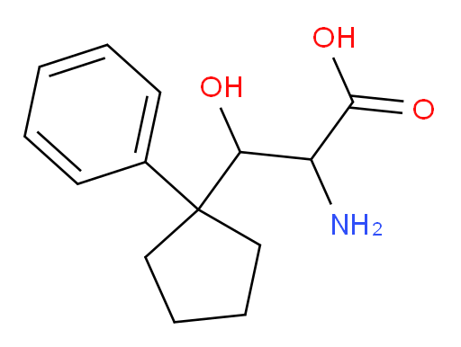 2-amino-3-hydroxy-3-(1-phenylcyclopentyl)propanoic acid