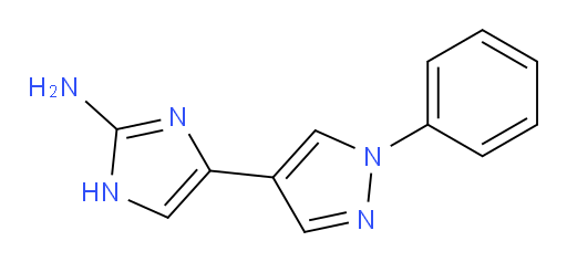 4-(1-phenyl-1H-pyrazol-4-yl)-1H-imidazol-2-amine