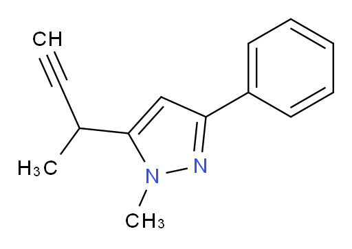5-(but-3-yn-2-yl)-1-methyl-3-phenyl-1H-pyrazole