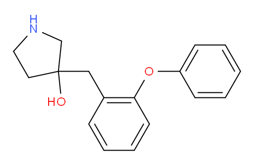3-[(2-phenoxyphenyl)methyl]pyrrolidin-3-ol