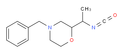 4-benzyl-2-(1-isocyanatoethyl)morpholine