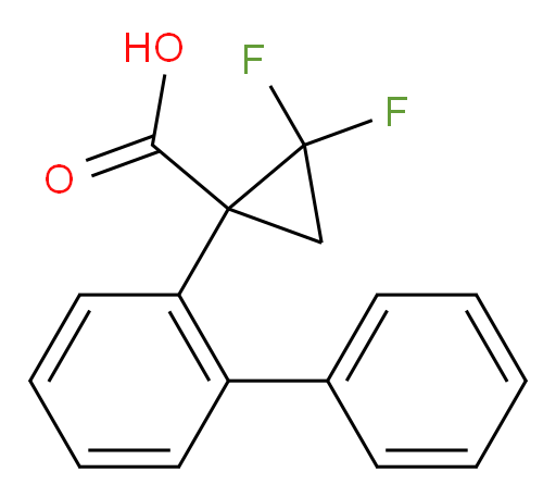 2,2-difluoro-1-(2-phenylphenyl)cyclopropane-1-carboxylic acid