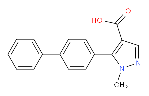 5-{[1,1'-biphenyl]-4-yl}-1-methyl-1H-pyrazole-4-carboxylic acid