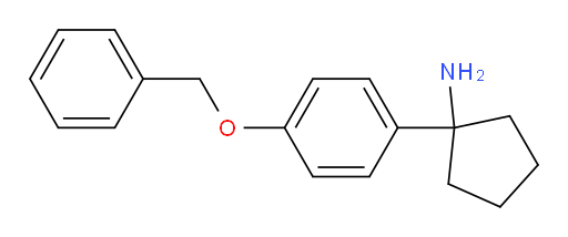 1-[4-(benzyloxy)phenyl]cyclopentan-1-amine
