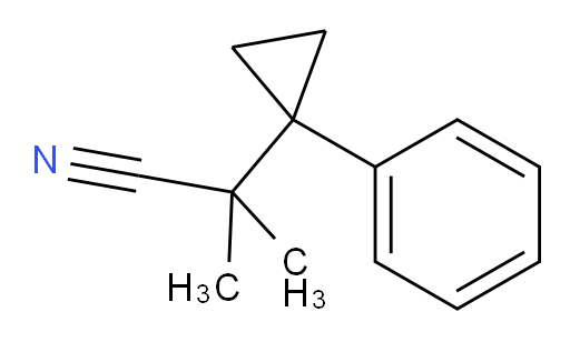 2-methyl-2-(1-phenylcyclopropyl)propanenitrile