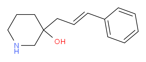 3-(3-phenylprop-2-en-1-yl)piperidin-3-ol